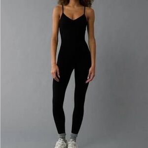 American Eagle Outfitters Black Sleeveless Jumpsuit
